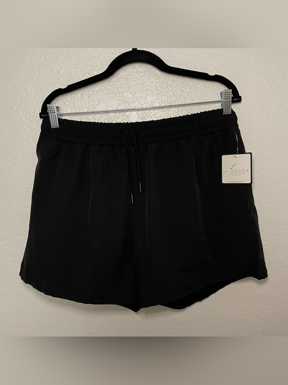 Laundry By Shelli Segal- Women's Black Athletic Drawstring Shorts